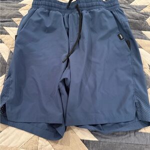 Men's Blue Athletic Shorts 7.5 UNRL Small